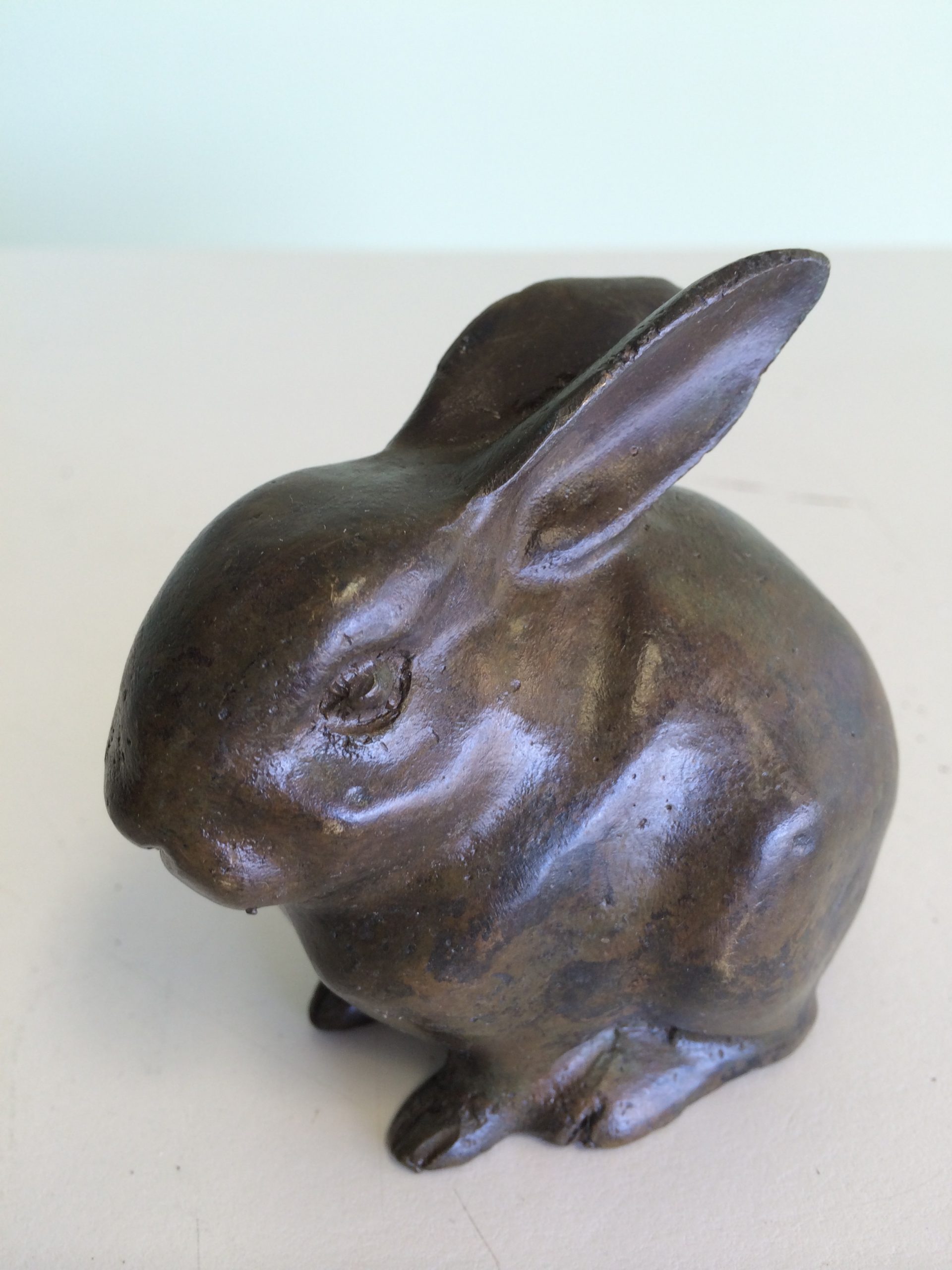 bronze animal, rabbit