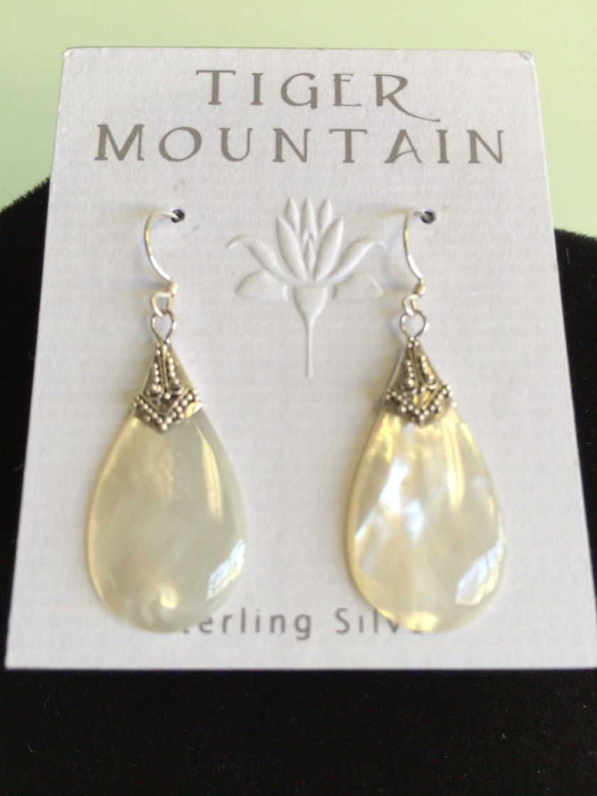 Sterling Silver Mother Of Pearl Drop Earrings Chinaberry Tree Sterling Silver Mother Of Pearl Drop Earrings