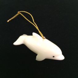 Tagua Nut Dolphin Ornament