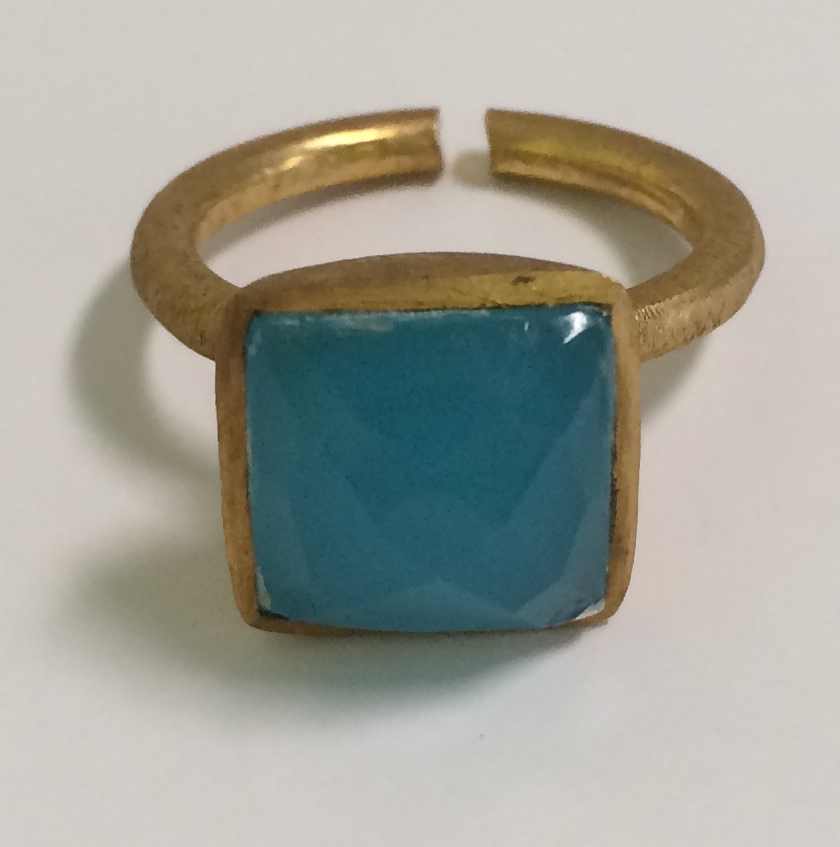 Delicate Blue Chalcedony Ring
