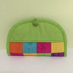Chinese Green MultiColor Bottom Coin Purse