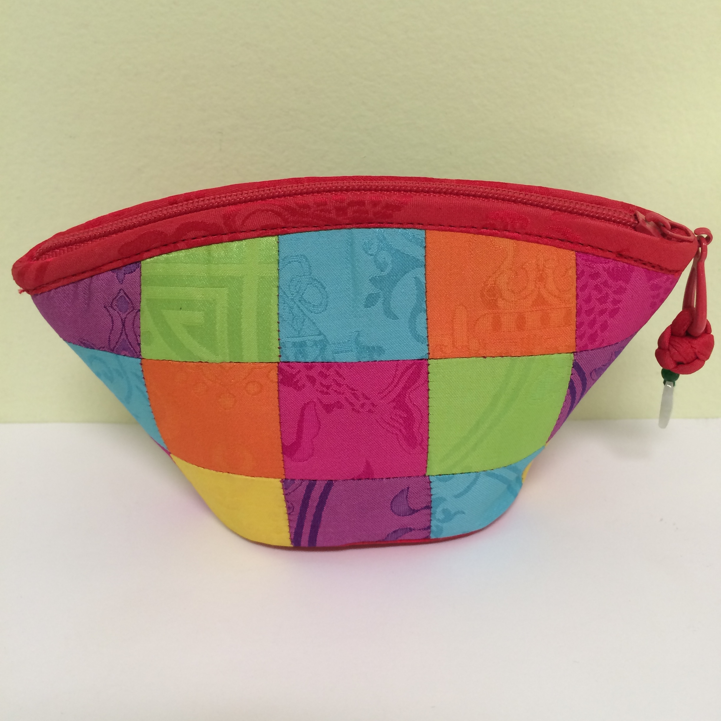 Chinese Multi Block Color Coin Purse