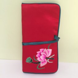 Chinese Soft Tie Wallet, Red