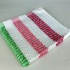 Dish Cloth, Pink, Green and White Stripes