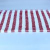 dish cloth, red and white stripe