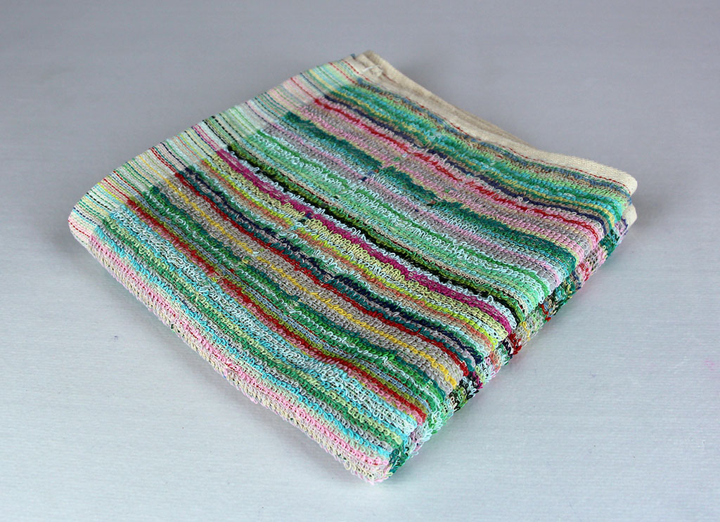 Dish Towel, Green Multi-Stripe
