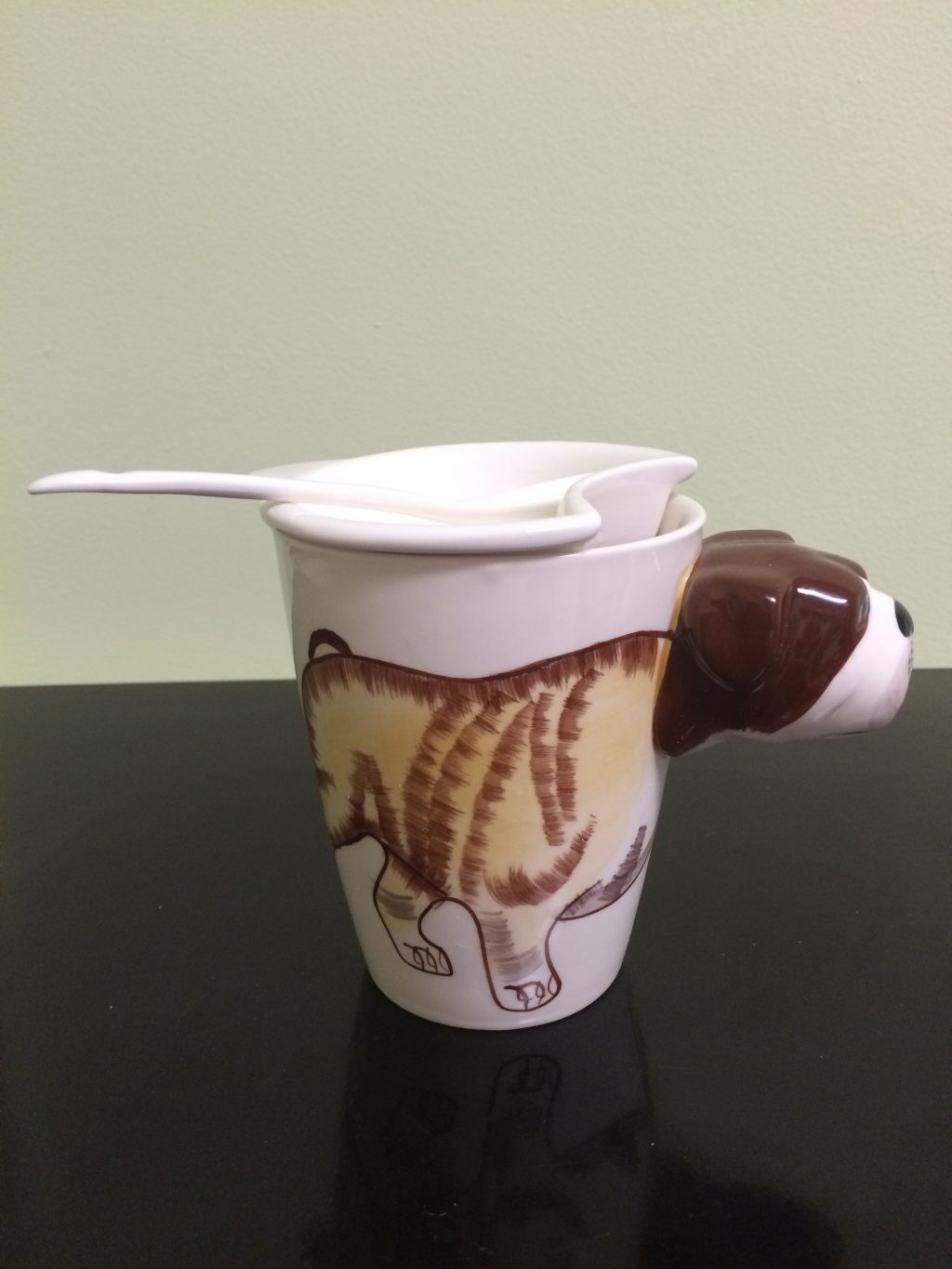 Ceramic 3D Animal Shape Tea/Coffee Cup,Dog